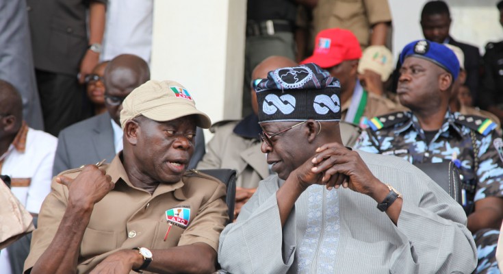 Adams Oshiomhole and Bola Tinubu